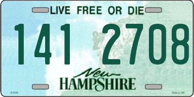 NH license plate 1412708
