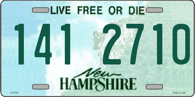 NH license plate 1412710