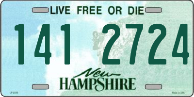 NH license plate 1412724