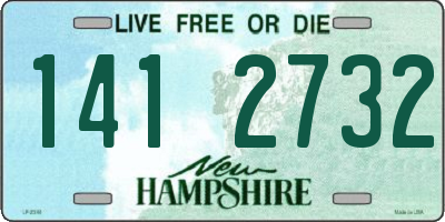 NH license plate 1412732