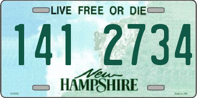 NH license plate 1412734