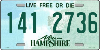 NH license plate 1412736