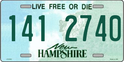 NH license plate 1412740