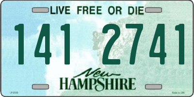 NH license plate 1412741