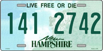 NH license plate 1412742