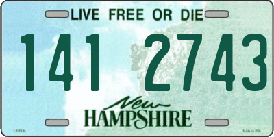 NH license plate 1412743