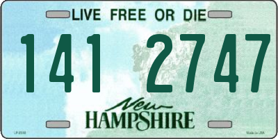 NH license plate 1412747