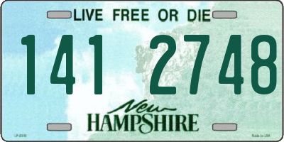 NH license plate 1412748