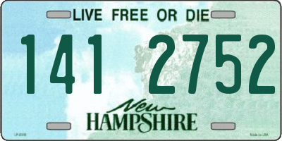 NH license plate 1412752