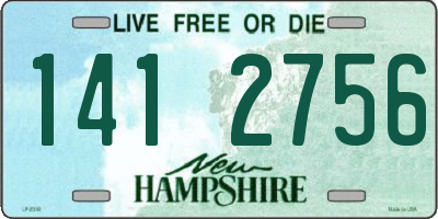 NH license plate 1412756