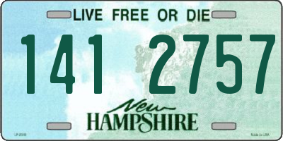 NH license plate 1412757
