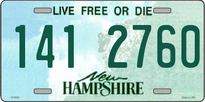 NH license plate 1412760