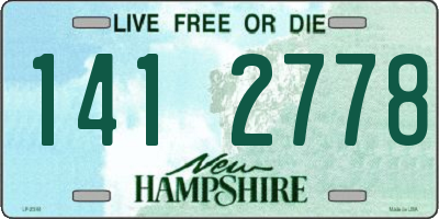 NH license plate 1412778
