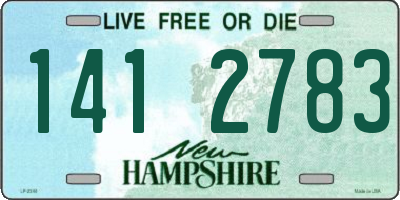 NH license plate 1412783
