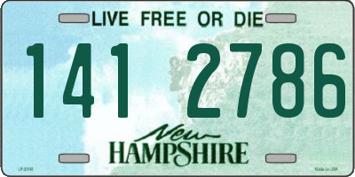 NH license plate 1412786