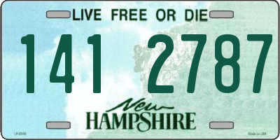 NH license plate 1412787