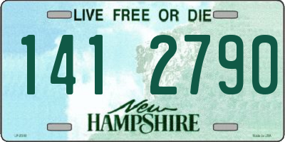 NH license plate 1412790