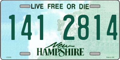 NH license plate 1412814