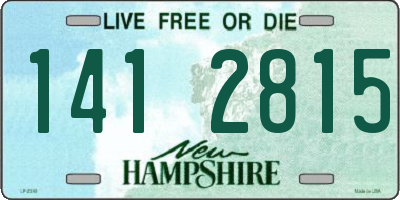 NH license plate 1412815