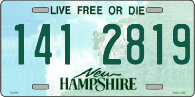 NH license plate 1412819