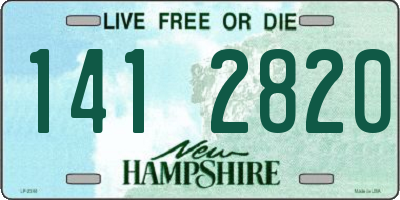 NH license plate 1412820
