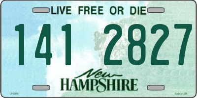 NH license plate 1412827