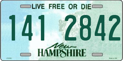 NH license plate 1412842
