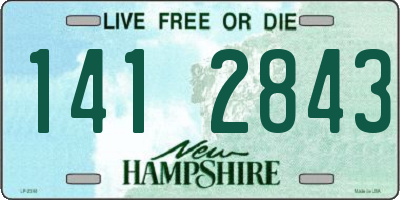 NH license plate 1412843