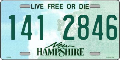 NH license plate 1412846