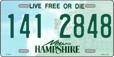 NH license plate 1412848