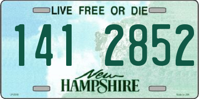 NH license plate 1412852