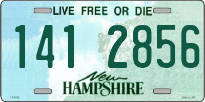 NH license plate 1412856