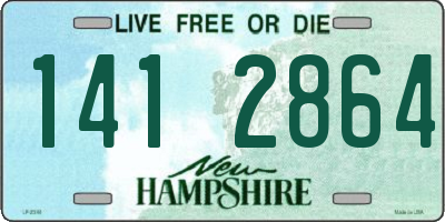 NH license plate 1412864