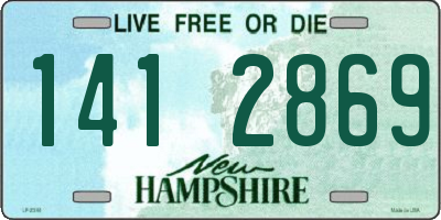 NH license plate 1412869