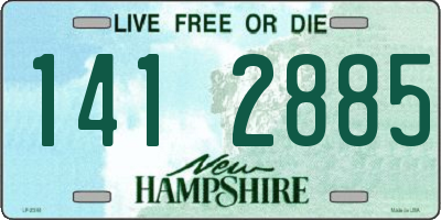NH license plate 1412885
