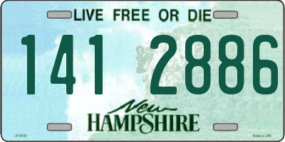 NH license plate 1412886