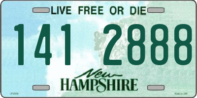 NH license plate 1412888