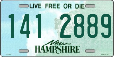NH license plate 1412889
