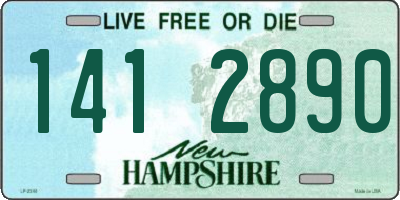 NH license plate 1412890