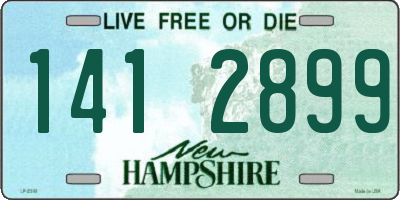 NH license plate 1412899