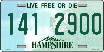 NH license plate 1412900