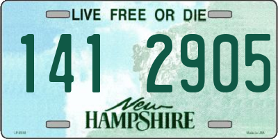 NH license plate 1412905