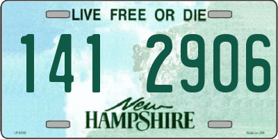 NH license plate 1412906