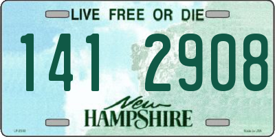 NH license plate 1412908