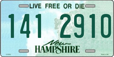 NH license plate 1412910