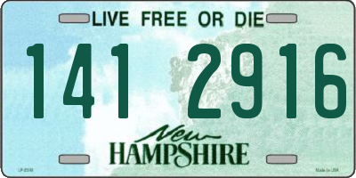 NH license plate 1412916