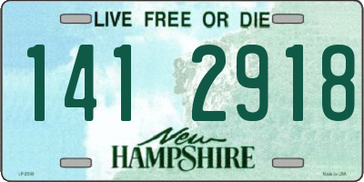NH license plate 1412918