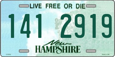 NH license plate 1412919