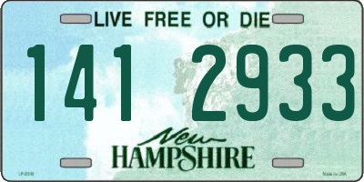 NH license plate 1412933