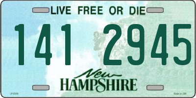 NH license plate 1412945